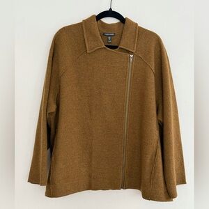 Eileen Fisher Boiled Wool Moto Jacket 3X